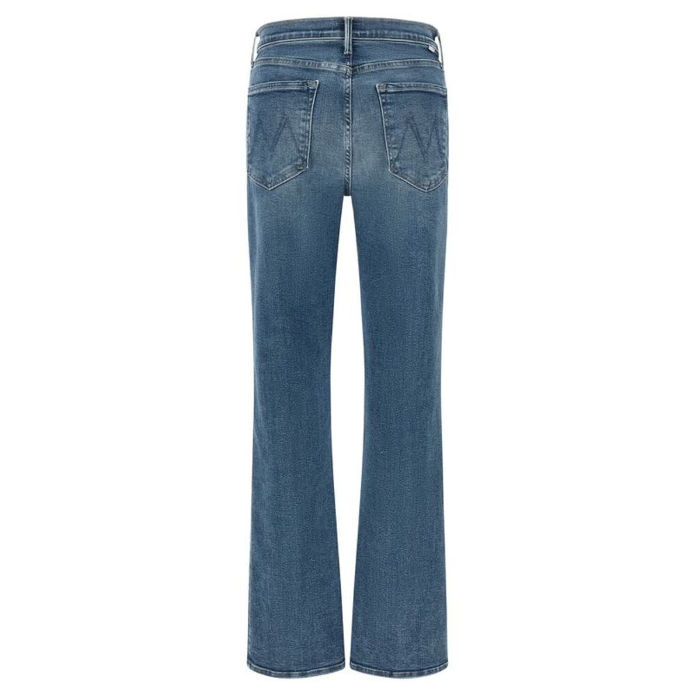Mother Denim Blue Cotton Flared Women's Jeans